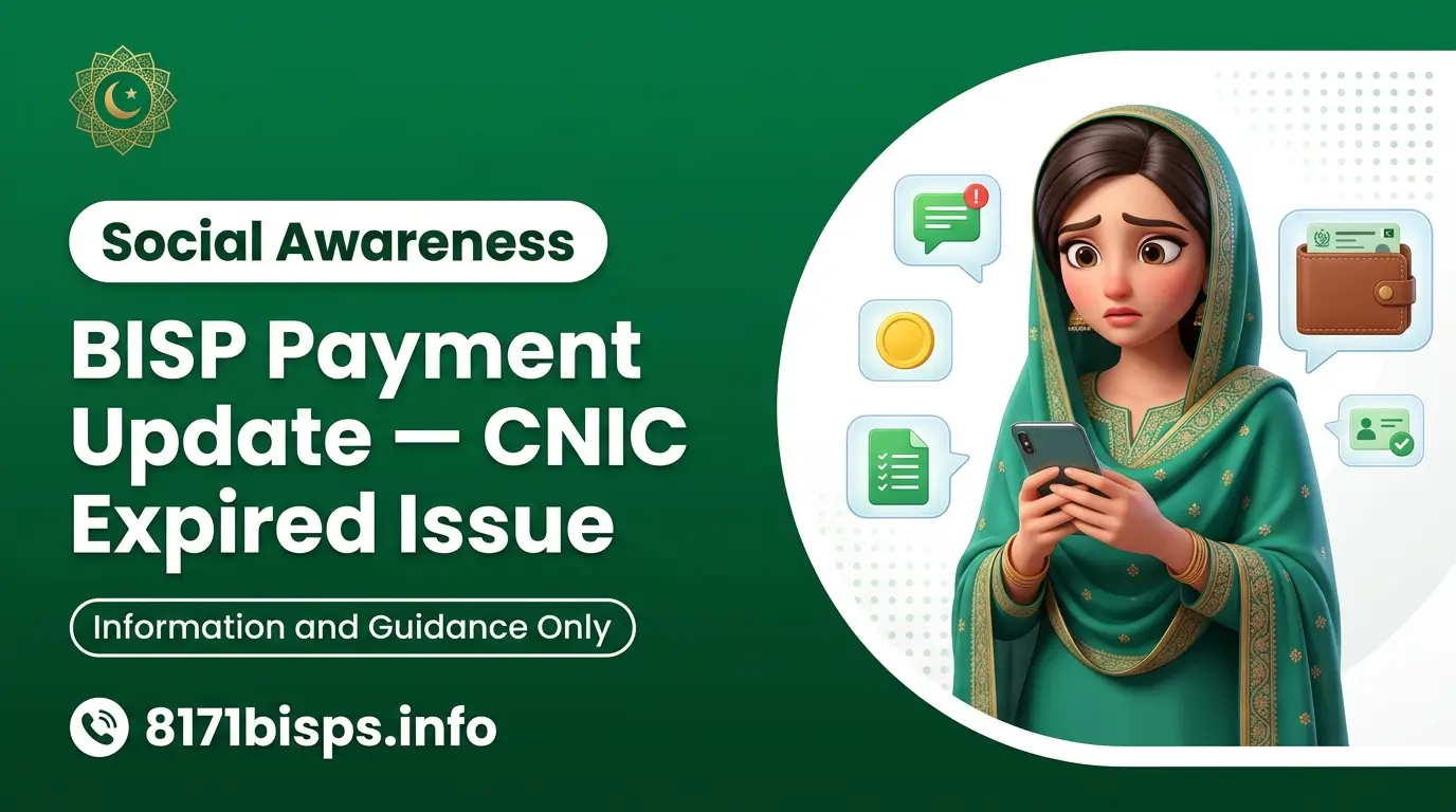 BISP payment blocked cnic expired