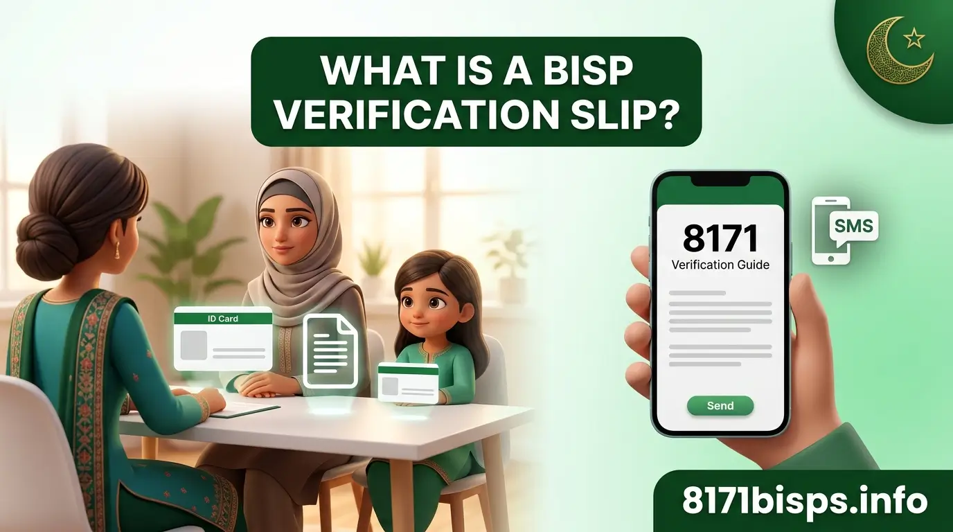What is a BISP verification slip?