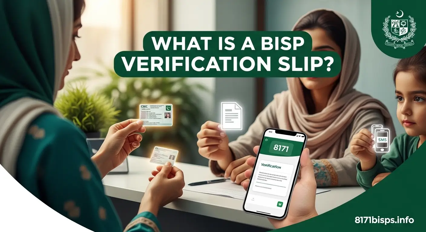 What is a BISP verification slip?