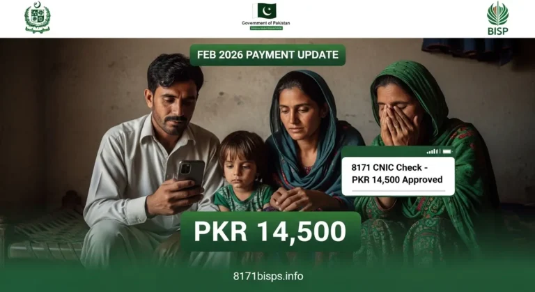 BISP 14500 Feb 2026 Payment Update – 8171 CNIC Check