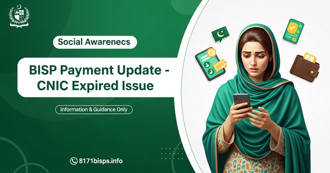 BISP payment blocked cnic expired