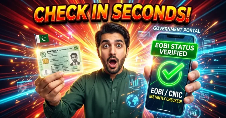 EOBI Status Check by CNIC 2026 Instant Result in Seconds