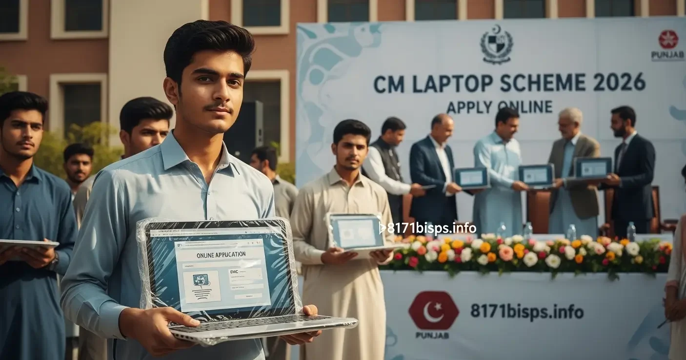 CM Laptop Scheme 2026 Apply Online Pakistan – Eligibility, Last Date, Merit List & Status Check